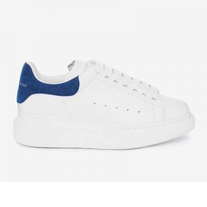 Alexander McQueen Women Oversized Sneaker Shoes-Navy Blue