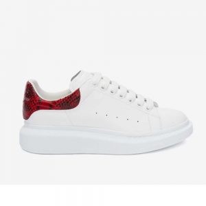 Alexander Mcqueen Men Oversized Sneaker White Smooth Calfskin Leather Sneaker