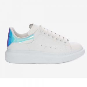 Alexander Mcqueen Men Shoes Oversized Sneaker White Smooth Calf Leather Lace-Up