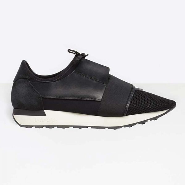 Balenciaga Men Race Runners Shoes Black