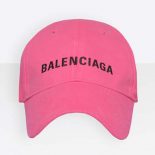 Balenciaga Unisex Classic Baseball Cap with Balenciaga Embroidered Logo-Pink