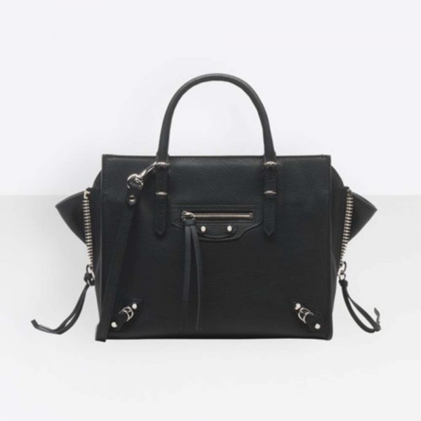 Balenciaga Women Papier Mini A4 Zip Around Cross Body Calfskin