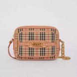 Burberry Women The 1983 Check Link Camera Bag-Pink