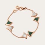 Bvlgari Women Divas' Dream Bracelet 18 KT Rose Gold Malachite