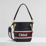 Chloe Women Mini Roy Bucket Bag Smooth Calfskin Chloe Logo & Stripes