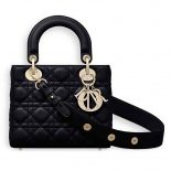 Dior My Lady Dior Bag in Cannage Lambskin-Black