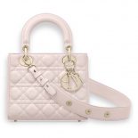Dior My Lady Dior Bag in Cannage Lambskin-Pink