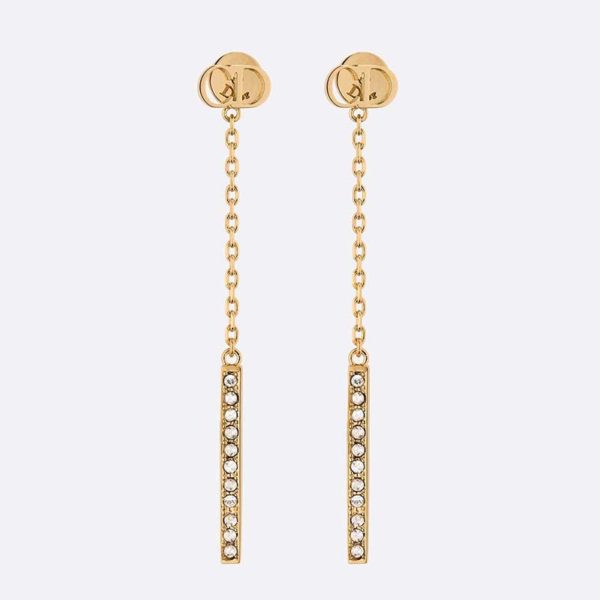 Dior Women D-Round Earrings-Gold