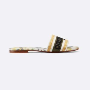Dior Women D-Way Kaleidiorscopic Slide-Yellow