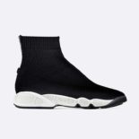 Dior Women Dior Fusion Technical Canvas High-Top Sneaker-Black