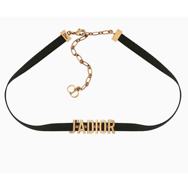 Dior Women J adior Choker in Gold-Tone Finish Aged Metal