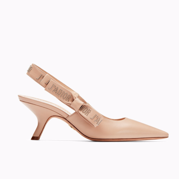 Dior Women J'Adior High-Heeled Nude Lambskin Studs 65mm Heel-Sandy