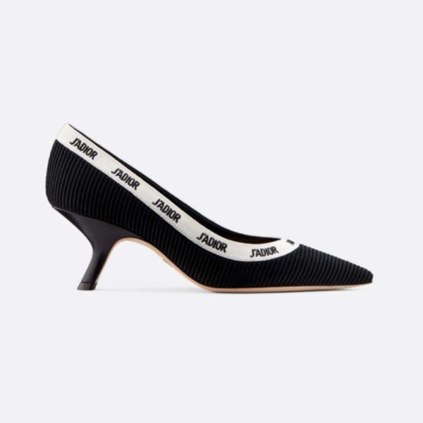 Dior Women J'adior Embroidered Pump Technical Canvas Embroidered Ribbon 6.5 cm Heel