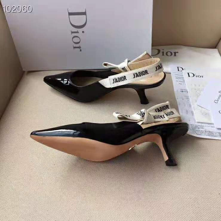 dior patent heels