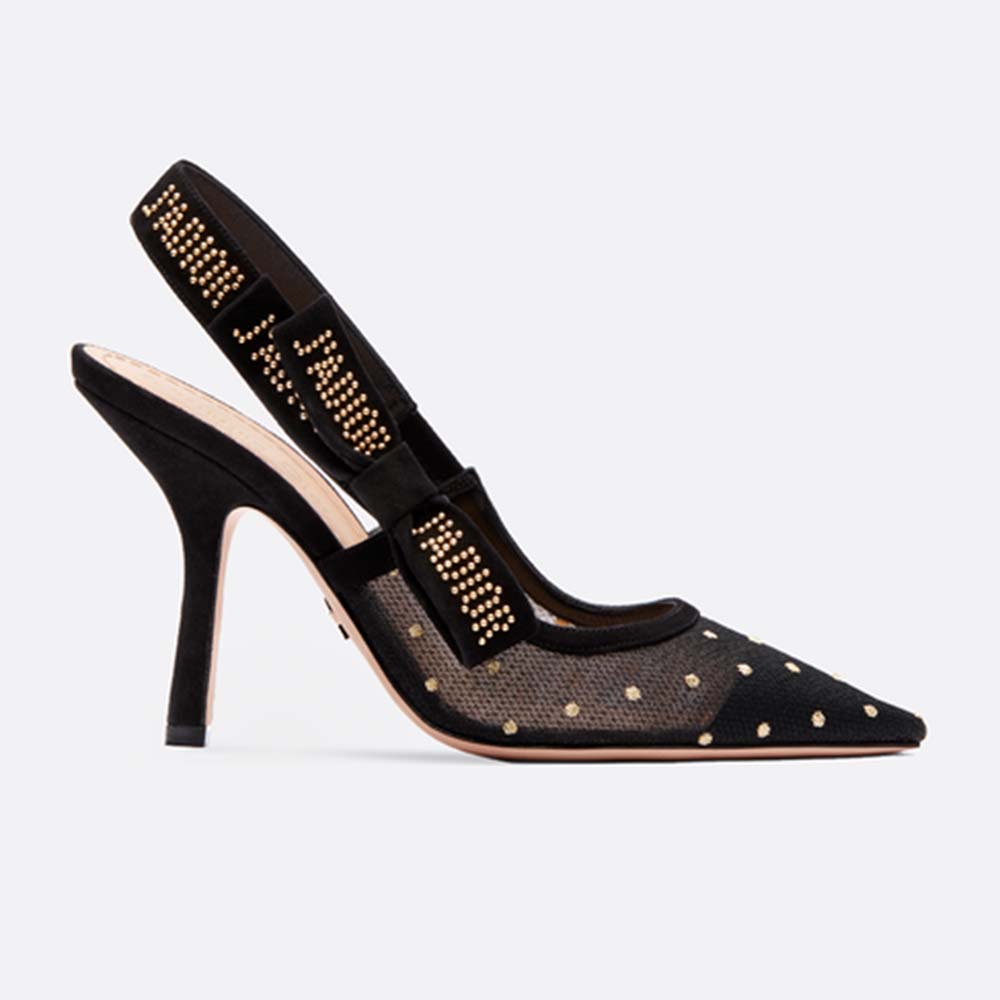 dior dotted heels