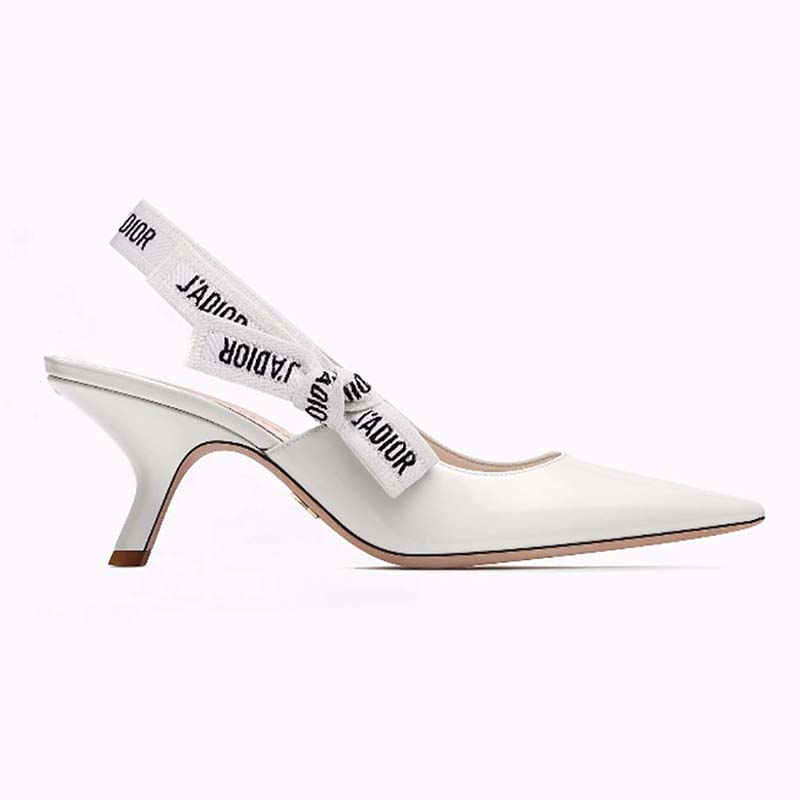white dior heels