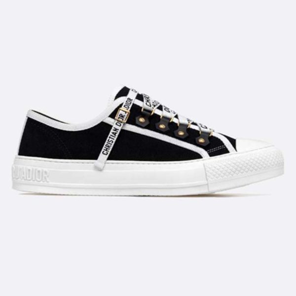 Dior Women Walk'N'Dior Low-Top Sneaker in Black Canvas