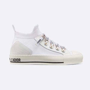 Dior Women Walk'N'Dior Techincal Knit Mid-Top Sneaker-White