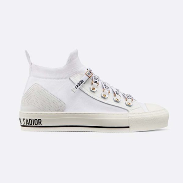 Dior Women Walk'N'Dior Techincal Knit Mid-Top Sneaker-White