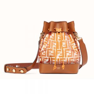 Fendi Women MON TRESOR Bag in PU-Orange