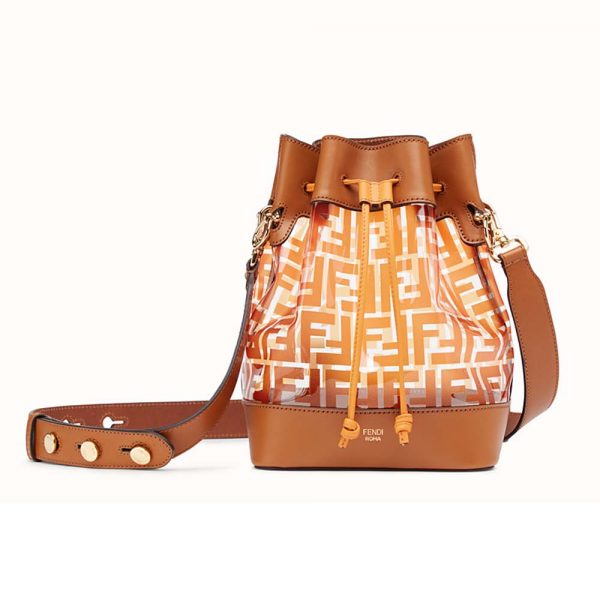 Fendi Women MON TRESOR Bag in PU-Orange
