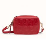 Fendi Women Mini Camera Case Leather Bag-Red