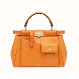 Fendi Women Peekaboo Mini Pocket-Orange