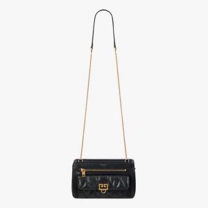 Givenchy Women Pocket Bag in Diamond Quilted Leather-Black