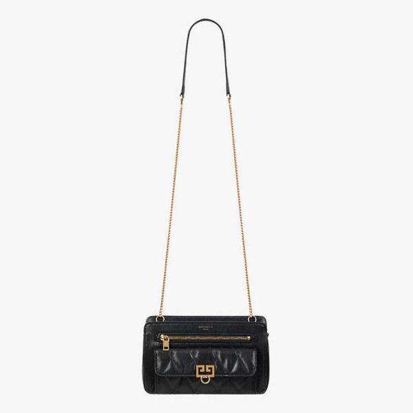 Givenchy Women Pocket Bag in Diamond Quilted Leather-Black