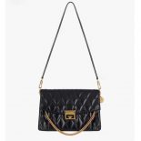 Givenchy Women Small GV3 Bag in Diamond Quilted Leather-Black