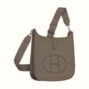 Hermes Evelyne III 33 Large Model Bag in Calfskin-Grey