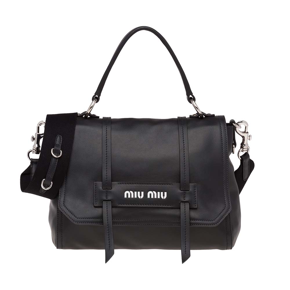 miu miu grace lux leather shoulder bag