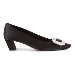Roger Vivier Women Belle Vivier Pumps Silk Satin 4.5cm Heel-Black