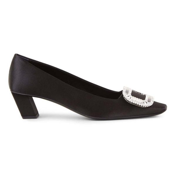 Roger Vivier Women Belle Vivier Pumps Silk Satin 4.5cm Heel-Black