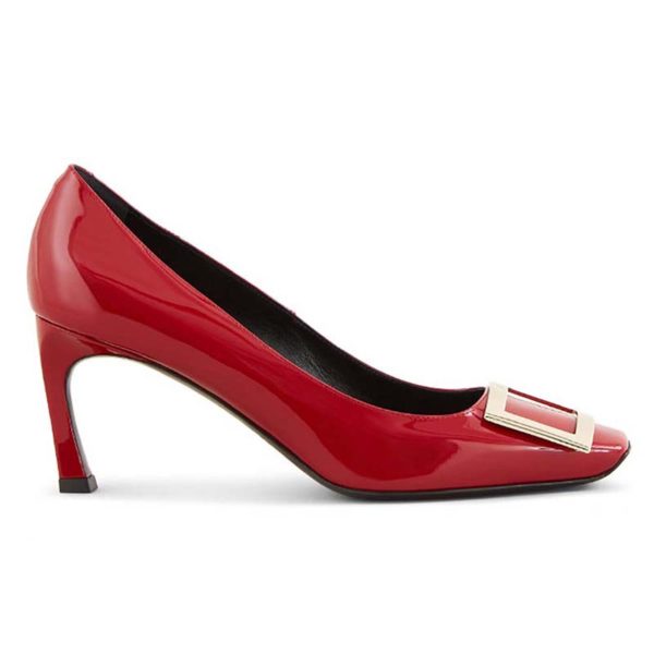 Roger Vivier Women Belle Vivier Trompette Pumps Patent Leather-Red