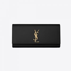 Saint Laurent YSL Women Kate Clutch Grain De Poudre Embossed