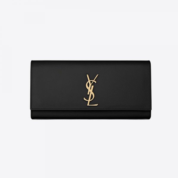 Saint Laurent YSL Women Kate Clutch Grain De Poudre Embossed