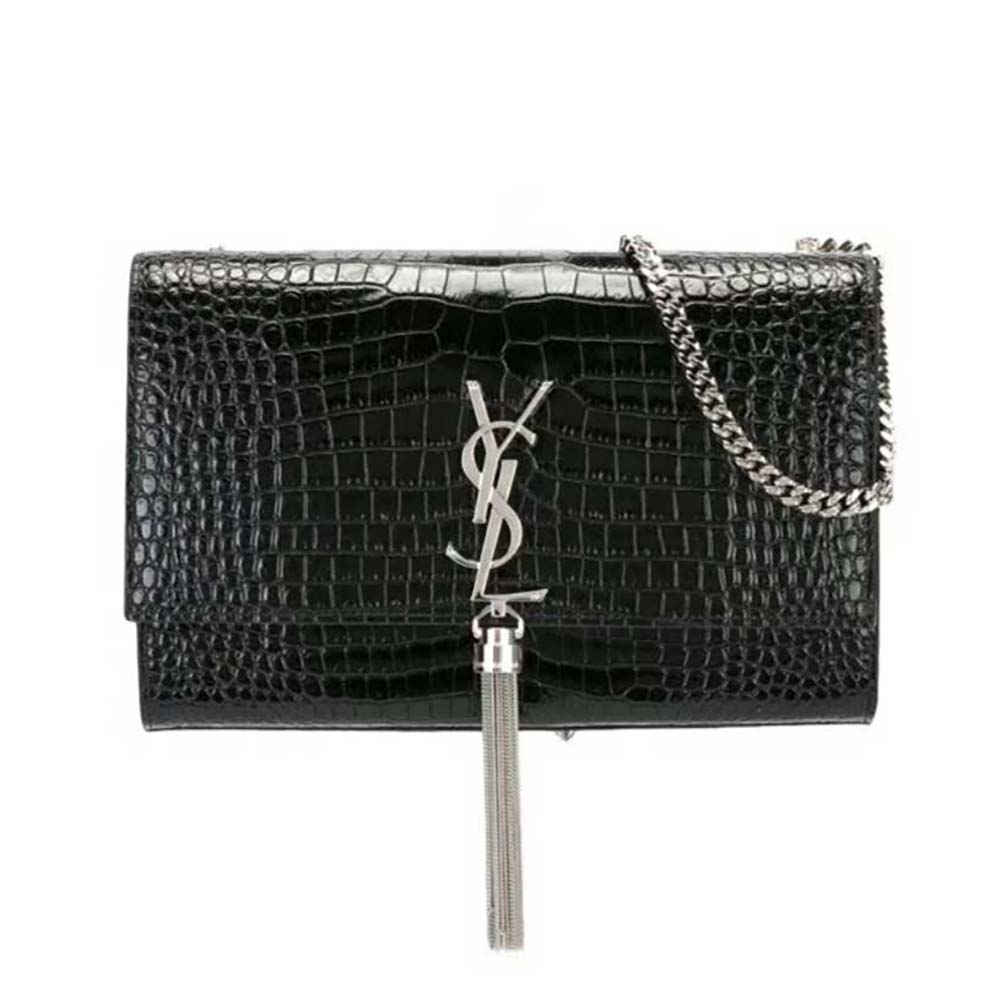 ysl crocodile bolsa tassel