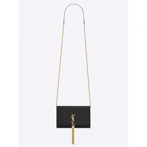 Saint Laurent YSL Women Kate Tassel Chain Wallet Smooth Leather