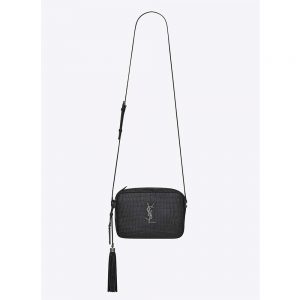 Saint Laurent YSL Women Lou Camera Bag Crocodile Embossed Leather