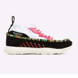 Valentino Men Heroes Tribe Sneaker Shoes Black