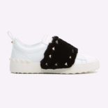 Valentino Women Mink Fur Sneaker Shoes White