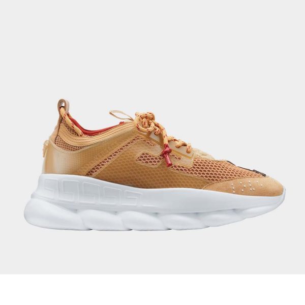 Versace Men Chain Reaction Sneakers-Gold