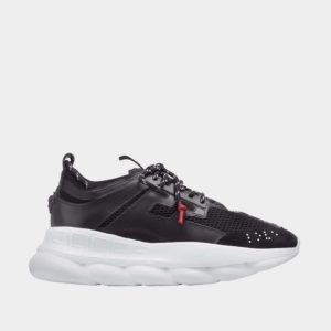 Versace Men Shoes Chain Reaction Sneakers-Black