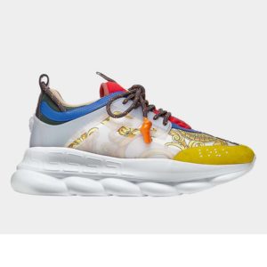 Versace Men Shoes Chain Reaction Sneakers-Yellow