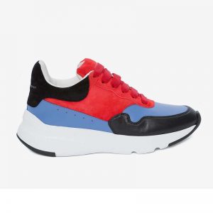 Alexander McQueen Unisex Runner Shoes-Red