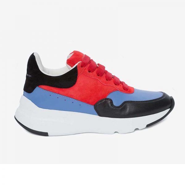 Alexander McQueen Unisex Runner Shoes-Red