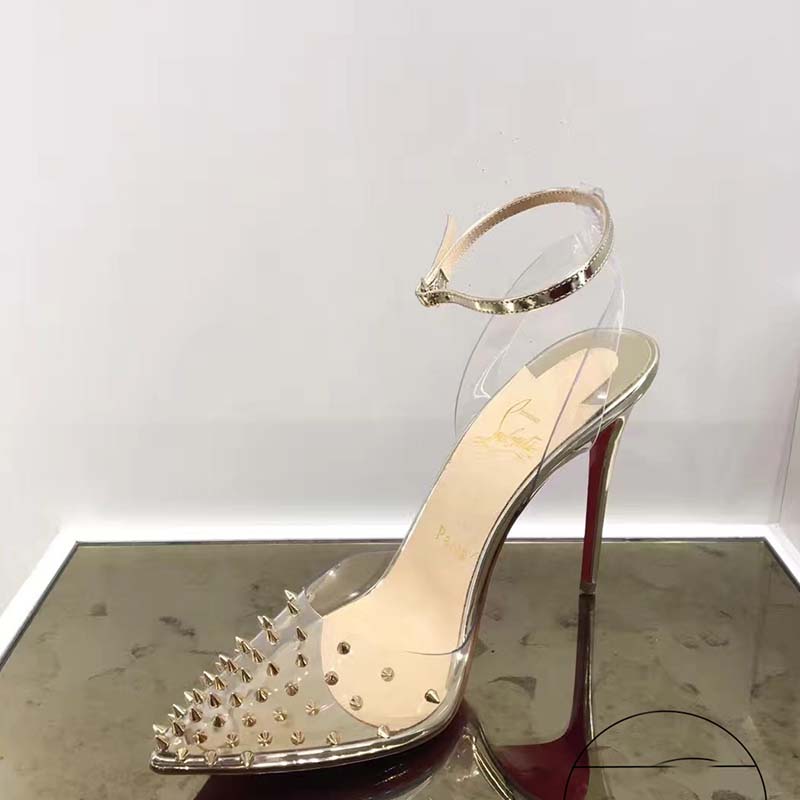 christian louboutin spikoo heels