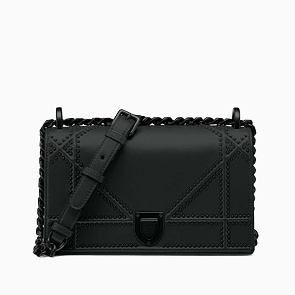 Dior Lady Small Diorama Bag in Calfskin-Black
