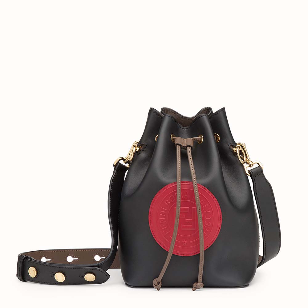 Fendi Women Mon Tresor Black Leather Bag